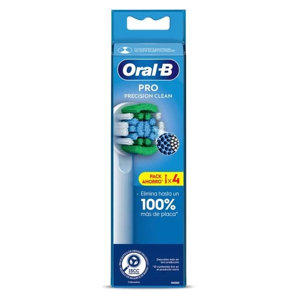 Cabezal de recambio para epillo de dientes pro precision clean Oral-B blister 4 unidades - 4 ud - Imagen del producto en Findit