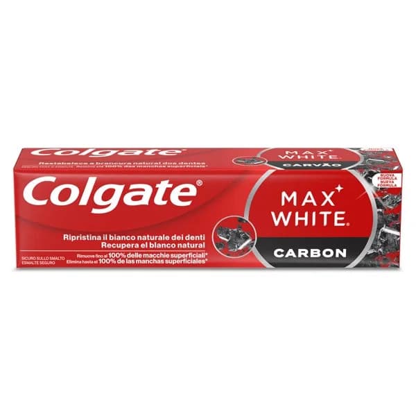 Pasta de dientes carbón activado Colgate Max White tubo 75 ml - 1 ud - Imagen del producto en Findit