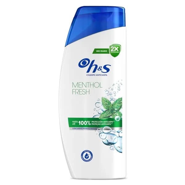 Champú anticaspa menthol fresh H&s botella 625 ml - 1 ud - Imagen del producto en Findit
