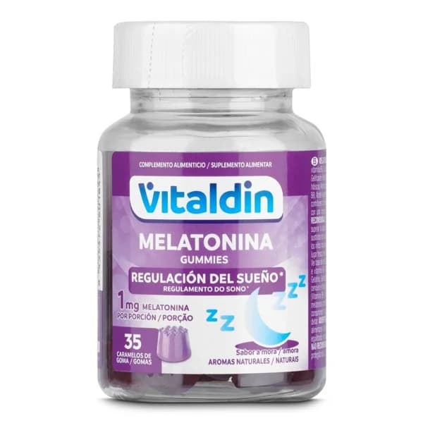 Gominolas de melatonina Vitaldin frasco 35 unidades - 1 ud - Imagen del producto en Findit