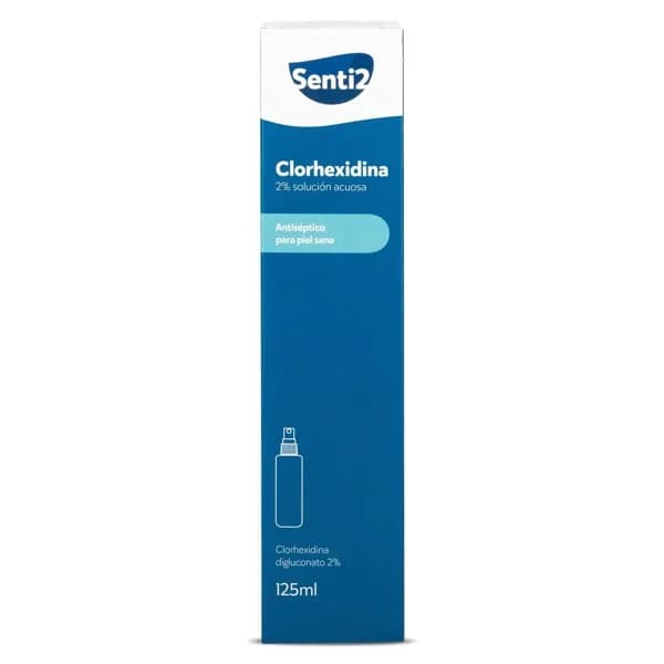 Clorhexidina 2% antiséptico para piel sana Senti2 spray 125 ml - 0.13 l - Imagen del producto en Findit