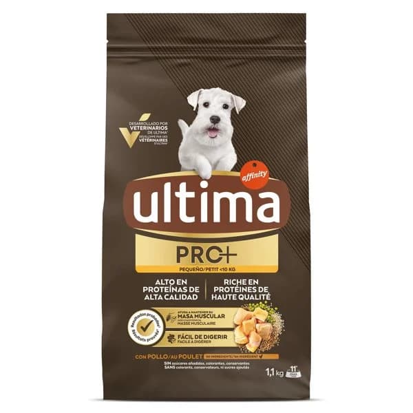 Alimento para perros mini con pollo Ultima Pro+ bolsa 1.1 Kg - 1.1 kg - Imagen del producto en Findit