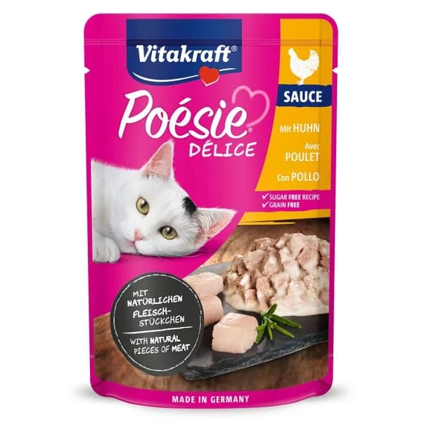 Alimento para gatos con pollo Vitakraft bolsa 85 g - 0.09 kg - Imagen del producto en Findit