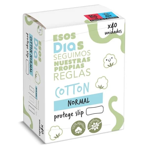 Protegeslips cotton-algodón normal Esos Dias caja 28 unidades - 26.43 ud - Imagen del producto en Findit