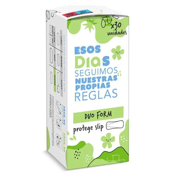 Protegeslips duoform Esos Dias caja 30 unidades - 31.5 ud - Imagen del producto en Findit