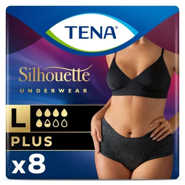 Pants de incontinencia cintura alta talla L Tena bolsa 8 unidades - 7.99 ud - Imagen del producto en Findit