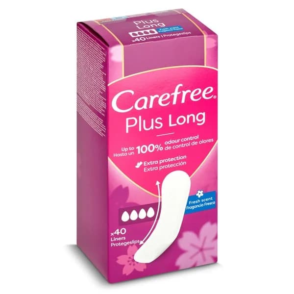 Protegeslips plus long fresh Carefree caja 40 unidades - 1 ud - Imagen del producto en Findit