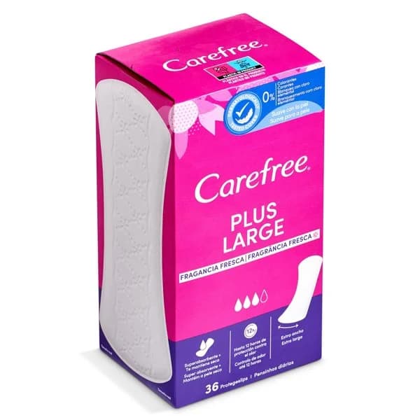 Protegeslips maxi fresh Carefree caja 36 unidades - 35.57 ud - Imagen del producto en Findit