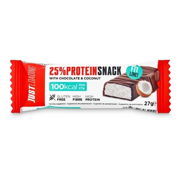 Barrita de proteínas de coco y chocolate Just loading bolsa 27 g - 0.03 kg - Imagen del producto en Findit