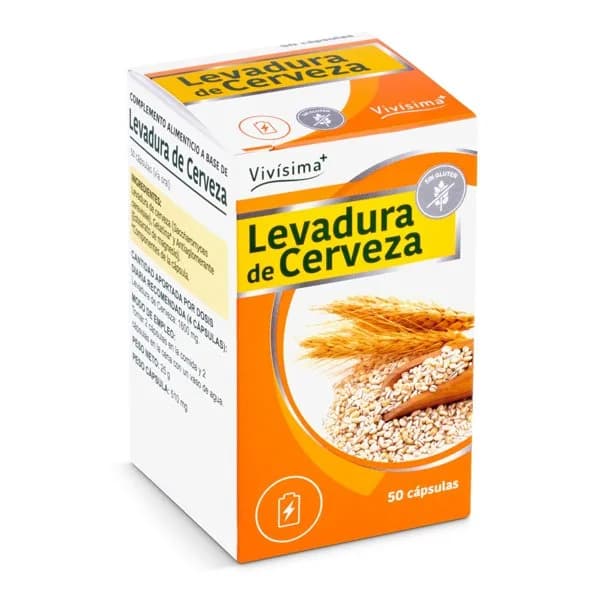 Levadura de cerveza Vivisima+ caja 50 unidades - 48.62 ud - Imagen del producto en Findit