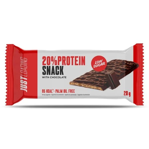 Barrita de proteínas sabor chocolate Just loading bolsa 20 g - 0.02 ud - Imagen del producto en Findit