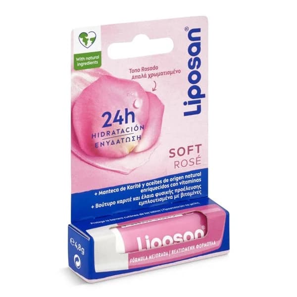 Protector labial soft rose Liposan tubo 1 unidad - 1 ud - Imagen del producto en Findit