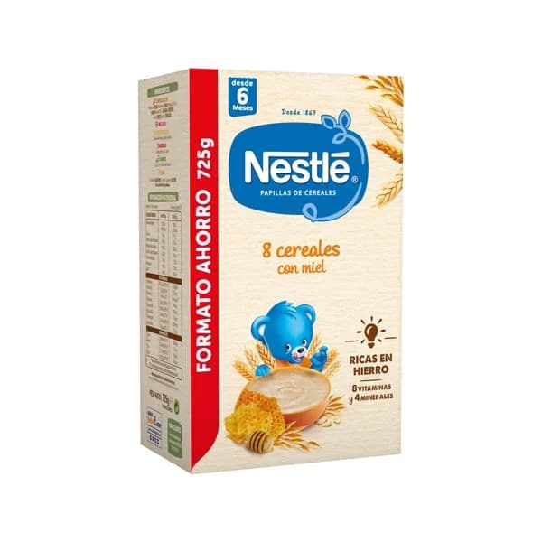 Papilla de cereales con miel Nestlé caja 725 g - 0.72 kg - Imagen del producto en Findit