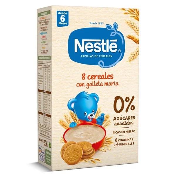 Papilla de cereales y galleta Nestlé caja 475 g - 0.47 kg - Imagen del producto en Findit