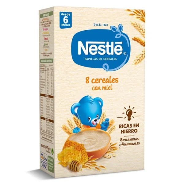 Papilla de cereales con miel Nestlé caja 475 g - 1 ud - Imagen del producto en Findit