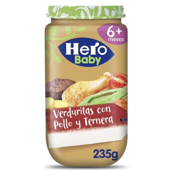 Verduritas con pollo y ternera Hero frasco 235 g - 0.23 kg - Imagen del producto en Findit