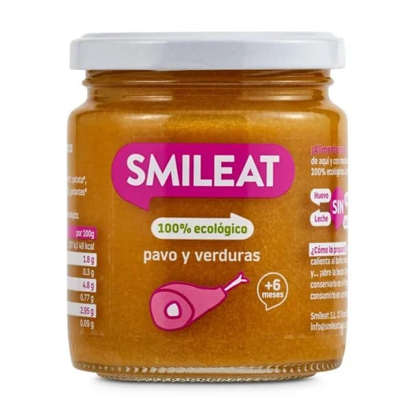 Verduras y pavo Smileat frasco 230 g - 0.23 kg - Imagen del producto en Findit