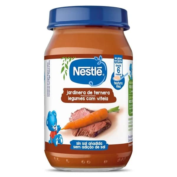 Puré de hortalizas y ternera Nestlé frasco 190 g - 0.19 kg - Imagen del producto en Findit