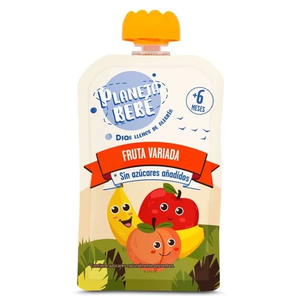 Puré de fruta variada Planeta Bebé de Dia bolsa 100 g - 1 ud - Imagen del producto en Findit