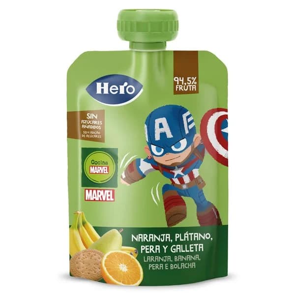 Puré de frutas y galleta Hero bolsa 100 g - 0.1 kg - Imagen del producto en Findit