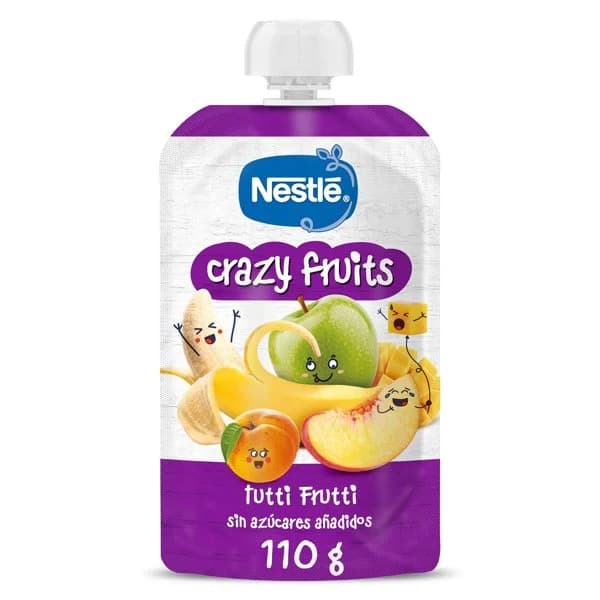 Puré multifrutas crazy fruits Nestlé bolsa 110 g - 0.11 kg - Imagen del producto en Findit