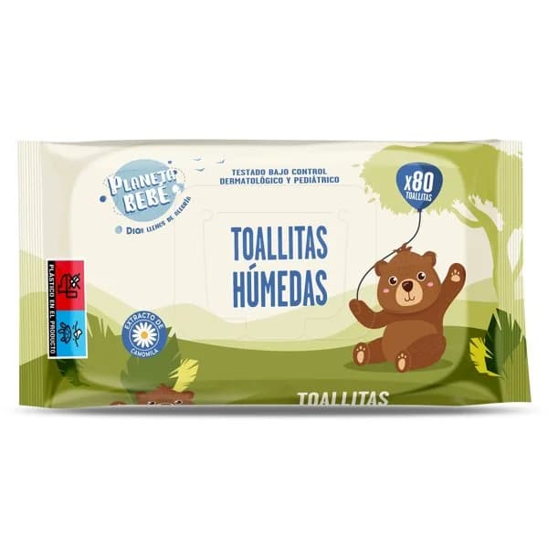 Toallitas húmedas Planeta Bebé de Dia bolsa 80 unidades - 115 ud - Imagen del producto en Findit