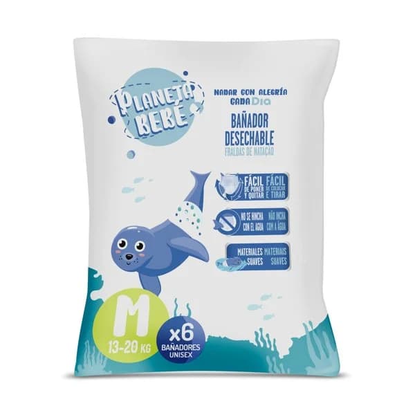 Bañador desechable 13-20 kg talla M Planeta Bebé de Dia bolsa 6 unidades - 6.02 ud - Imagen del producto en Findit