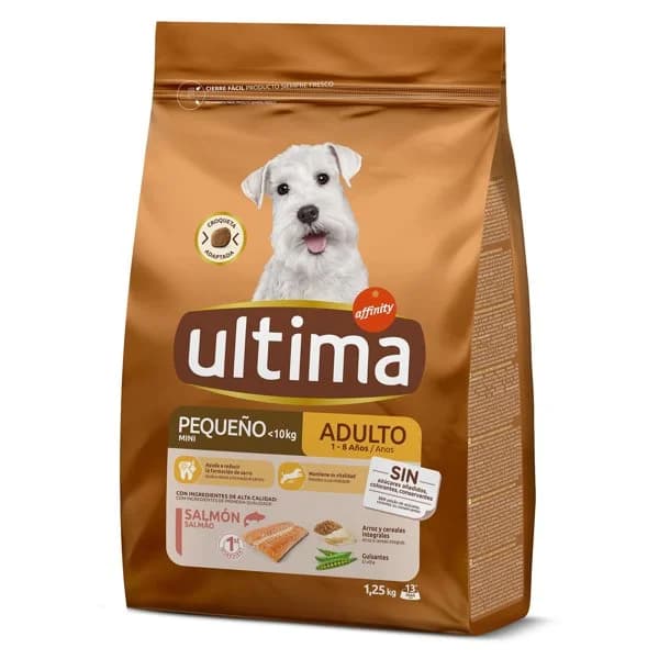 Alimento para perros mini adulto con salmón Ultima bolsa 1.25 Kg - 1.25 kg - Imagen del producto en Findit