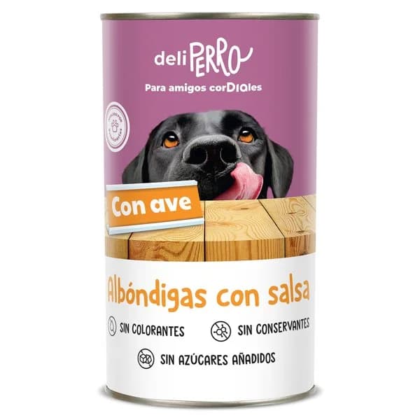 Alimento para perros albóndigas con salsa de ave Deliperro de Dia lata 1.2 Kg - 1.2 kg - Imagen del producto en Findit