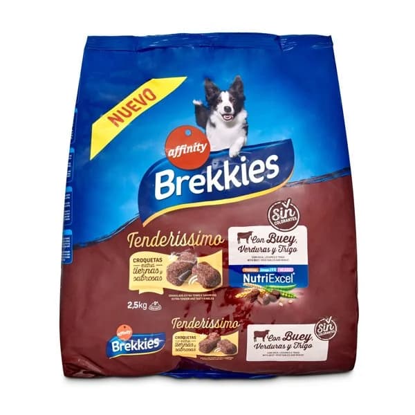 Alimento para perros adultos con buey y verduras Brekkies bolsa 2.5 Kg - 2.5 kg - Imagen del producto en Findit
