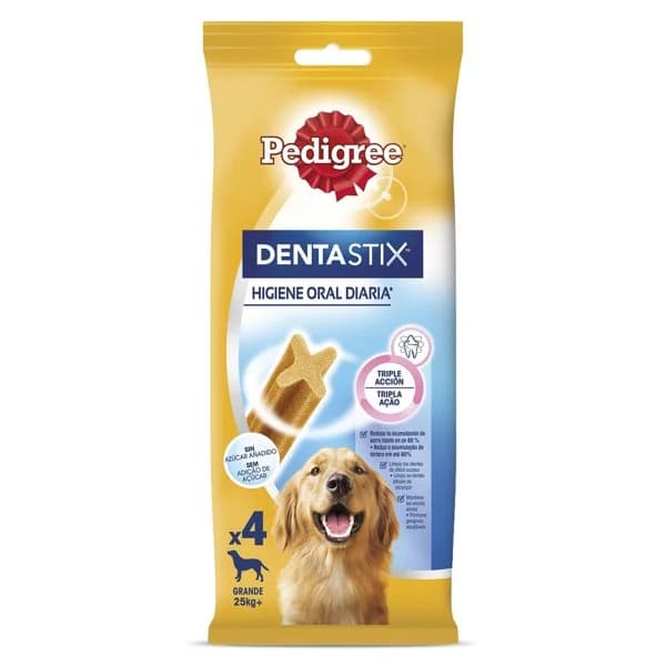 Snack para perros dentaxtix grandes Pedigree Dentastix bolsa 154 g - 0.11 kg - Imagen del producto en Findit
