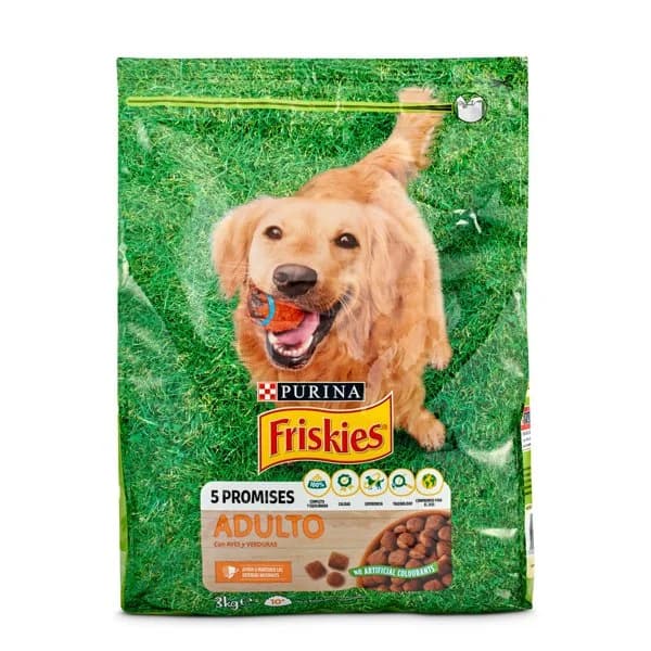 Alimento para perros adultos con aves y verduras Friskies bolsa 3 Kg - 3 kg - Imagen del producto en Findit