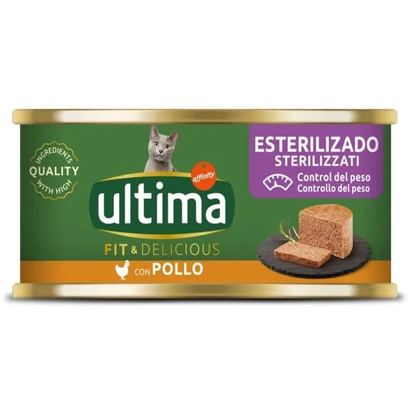 Alimento para gatos con pollo Ultima lata 85 g - 0.08 ud - Imagen del producto en Findit