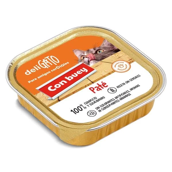 Paté para gato con buey Deligato Dia tarrina 100 g - 0.1 kg - Imagen del producto en Findit
