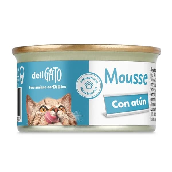 Mousse para gatos con atún Deligato Dia lata 85 g - 0.09 kg - Imagen del producto en Findit