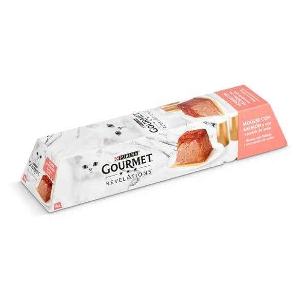Mousse para gatos de salmón Gourmet caja 4 x 57 g - 0.23 kg - Imagen del producto en Findit