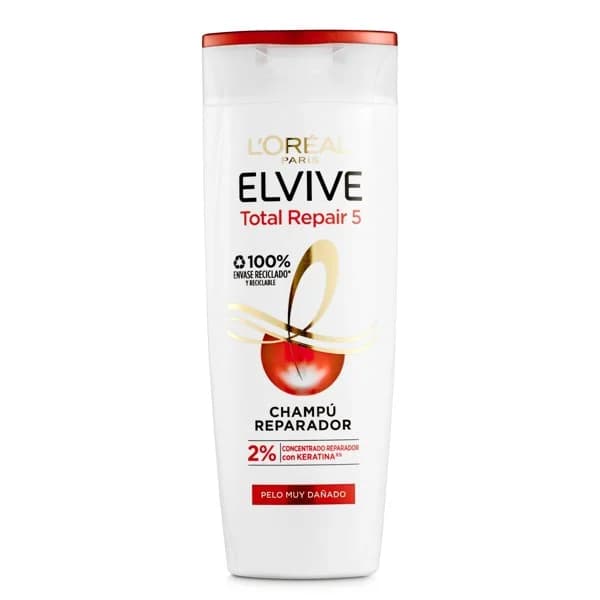 Champú total repair 5 cabello dañado Elvive botella 285 ml - 0.29 l - Imagen del producto en Findit