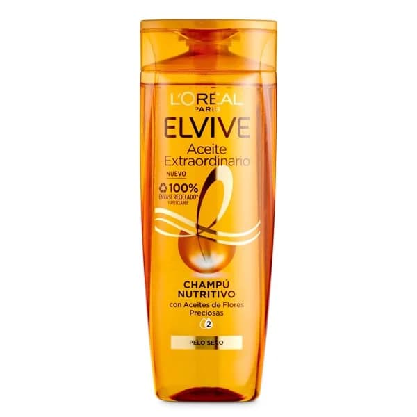 Champú nutritivo aceite extraordinario cabello seco Elvive bote 285 ml - 0.29 l - Imagen del producto en Findit