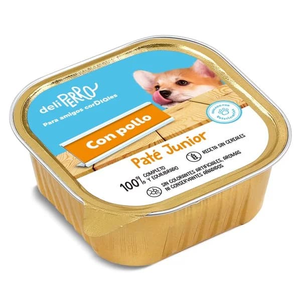 Paté para perros cachorros con pollo Deliperro de Dia tarrina 300 g - 0.3 kg - Imagen del producto en Findit