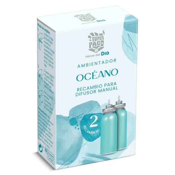 Ambientador océano recambio Super Paco de Dia caja 2 unidades - 1.99 ud - Imagen del producto en Findit