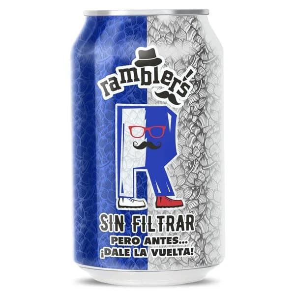 Cerveza sin filtrar Ramblers de Dia lata 33 cl - 0.33 l - Imagen del producto en Findit