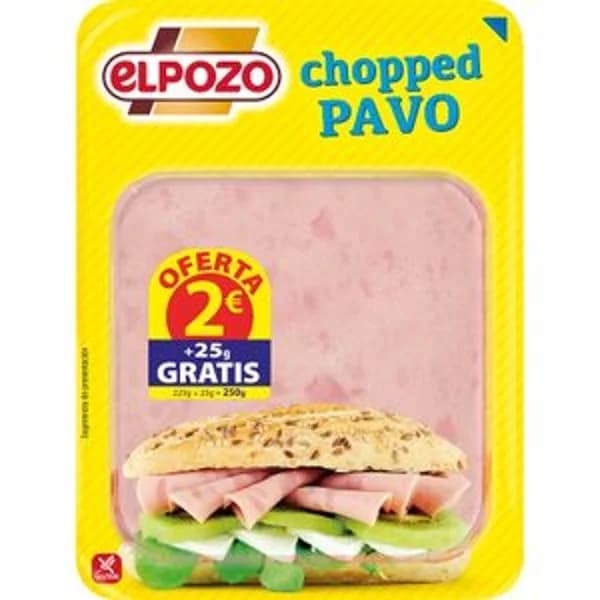 Chopped de Pavo Lonchas - 0.25 kg - Imagen del producto en Findit