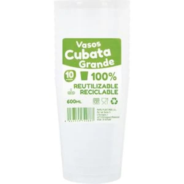 Vaso Cubata 600 mL - 9.95 ud - Imagen del producto en Findit