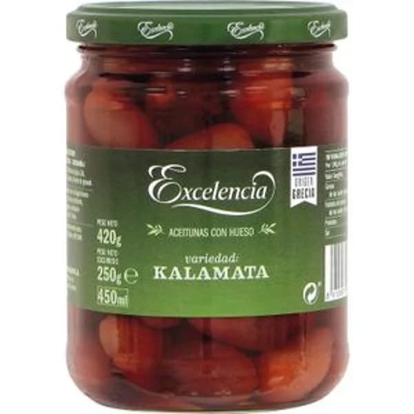 Aceituna con Hueso Kalamata - 0.25 kg - Imagen del producto en Findit