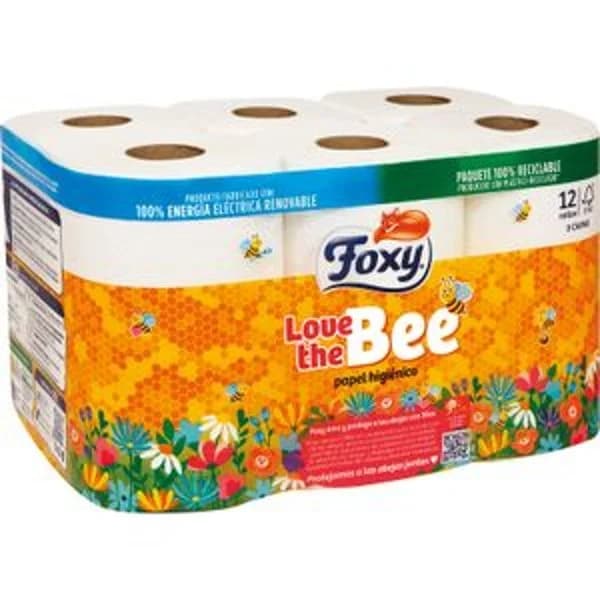 Higiénico Love The Bee 12 Rollos - 1 ud - Imagen del producto en Findit