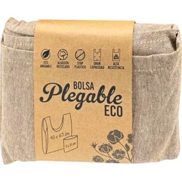 Bolsa Plegable Compra Reciclada - 1 ud - Imagen del producto en Findit