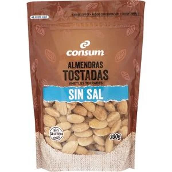 Almendra Repelada Tostada Sin Sal - 0.2 kg - Imagen del producto en Findit