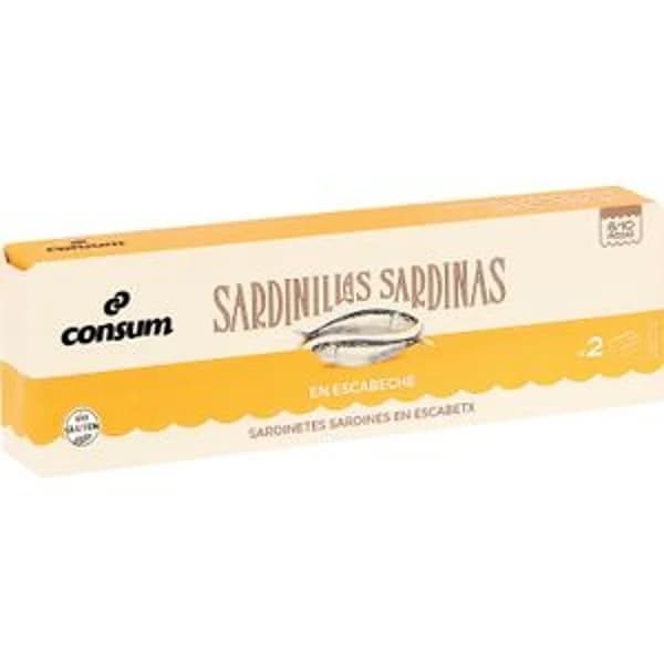 Sardinillas en Escabeche 6/10 Piezas - 0.12 kg - Imagen del producto en Findit