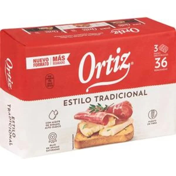 Pan Tostado Tradicional 36 Unidades - 0.32 kg - Imagen del producto en Findit