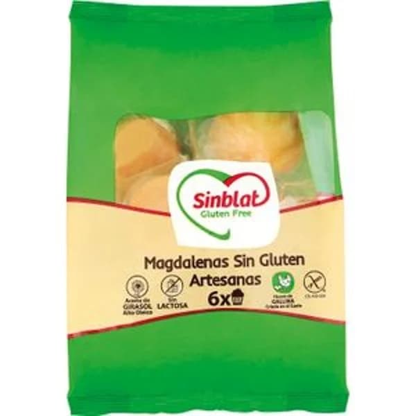Magdalenas Artesanas Sin Gluten, 6 Unidades - 0.21 kg - Imagen del producto en Findit